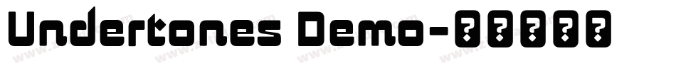 Undertones Demo字体转换